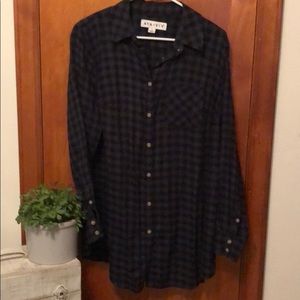 Cotten flannel tunic